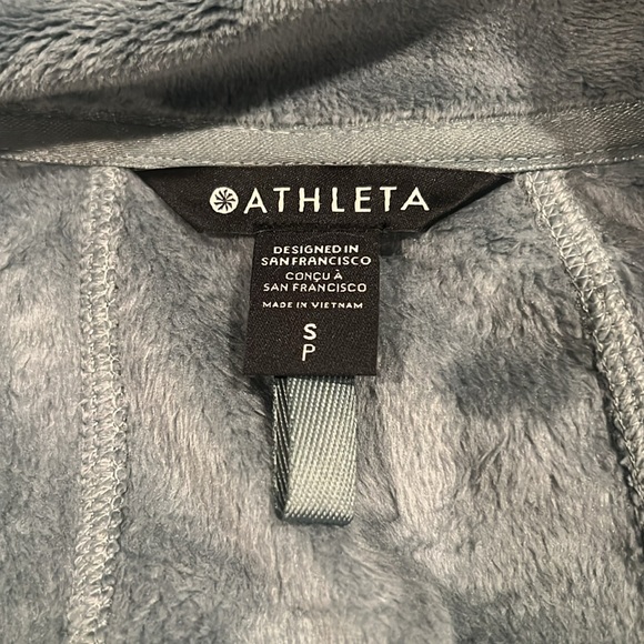 512. NWT Athleta Recover Stretch Fleece Full Zip - Picture 6 of 8